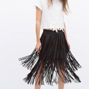 Zara Fringe Skirt